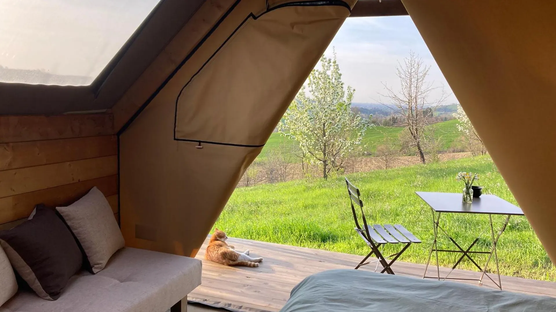 Agriturismo Glamping Pettirosso Polenta Luxury tent Fratta Terme